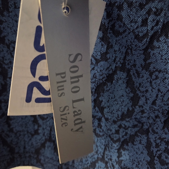 Blue Patterned Pants - Picture 3 of 5